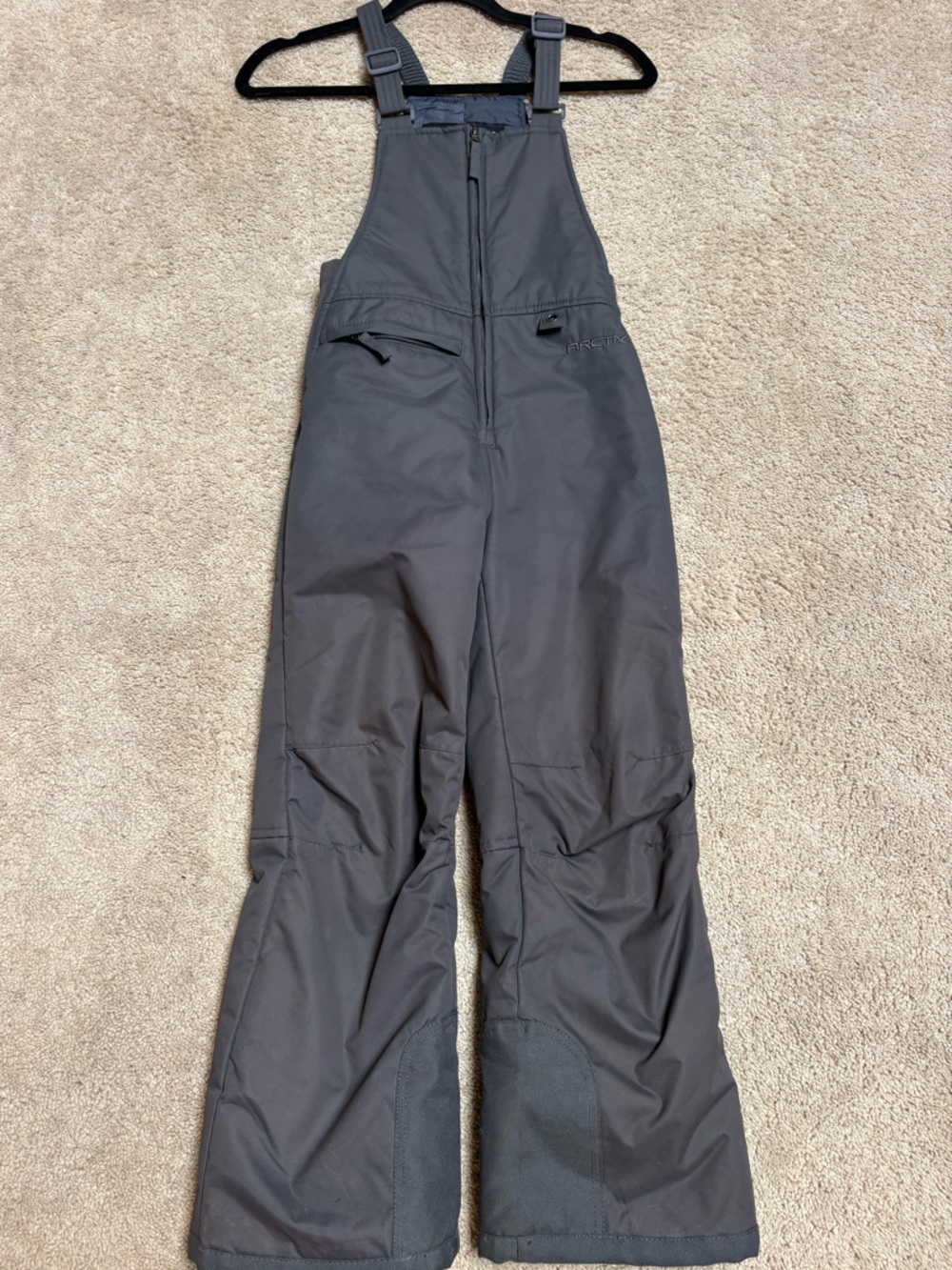 Arctix Kids Charcoal Grey Bib Snow Overalls